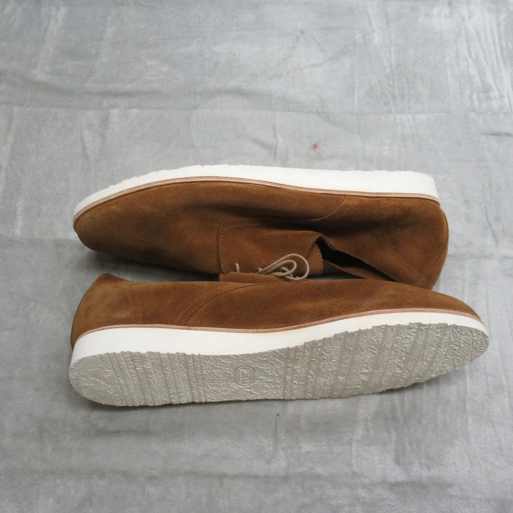 Nisolo Mens Shoes 11 Brown Suede Leather Oxford Lace Up‎ Casual Light $159 NEW